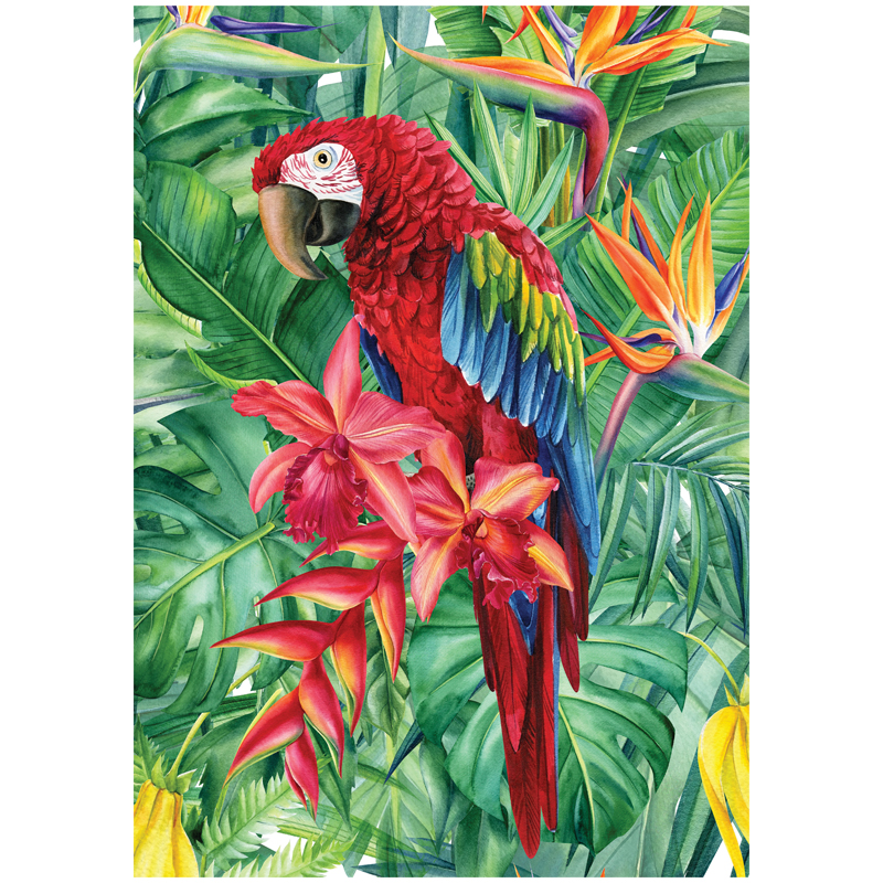 Пазл  1000 эл. ТРИ СОВЫ Яркий попугай